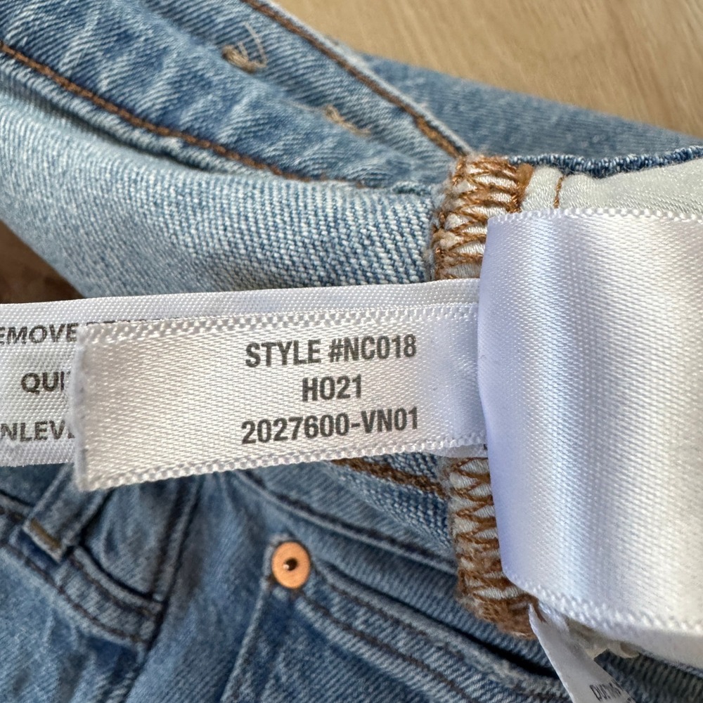 Madewell The Perfect Vintage Straight Leg Jean Reinhart Wash Distressed 32 Boho - Picture 11 of 16